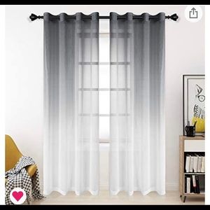 Grey/white ombré curtains